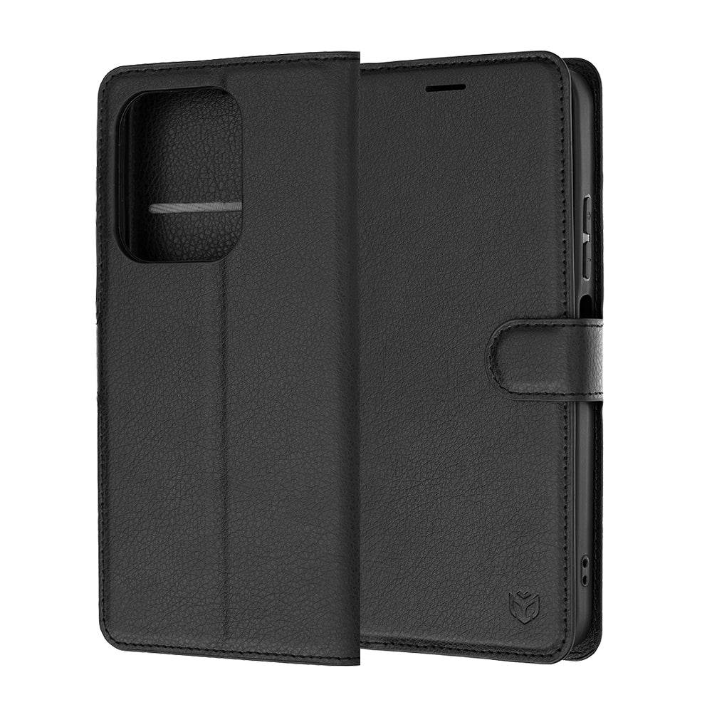 Deksel til Xiaomi Redmi 17C 5G, Techsuit, Leather Folio, Svart