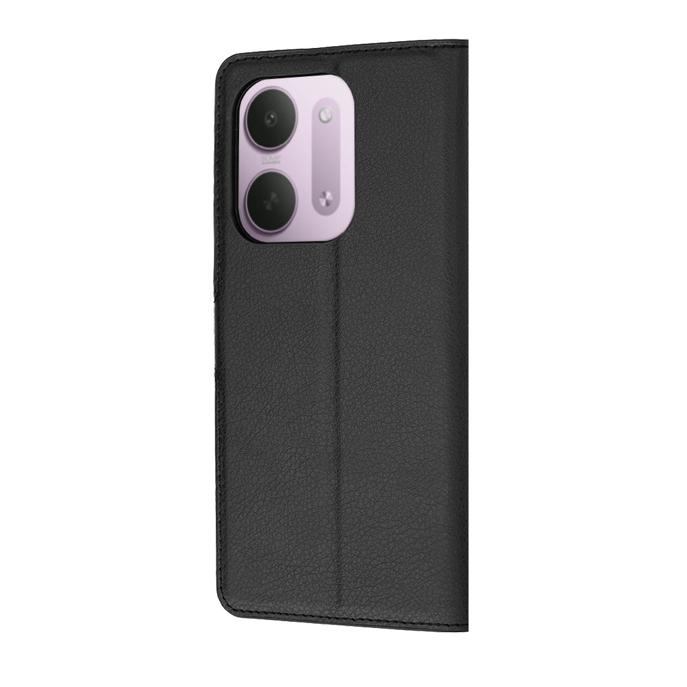 Deksel til Xiaomi Redmi 17C 5G, Techsuit, Leather Folio, Svart