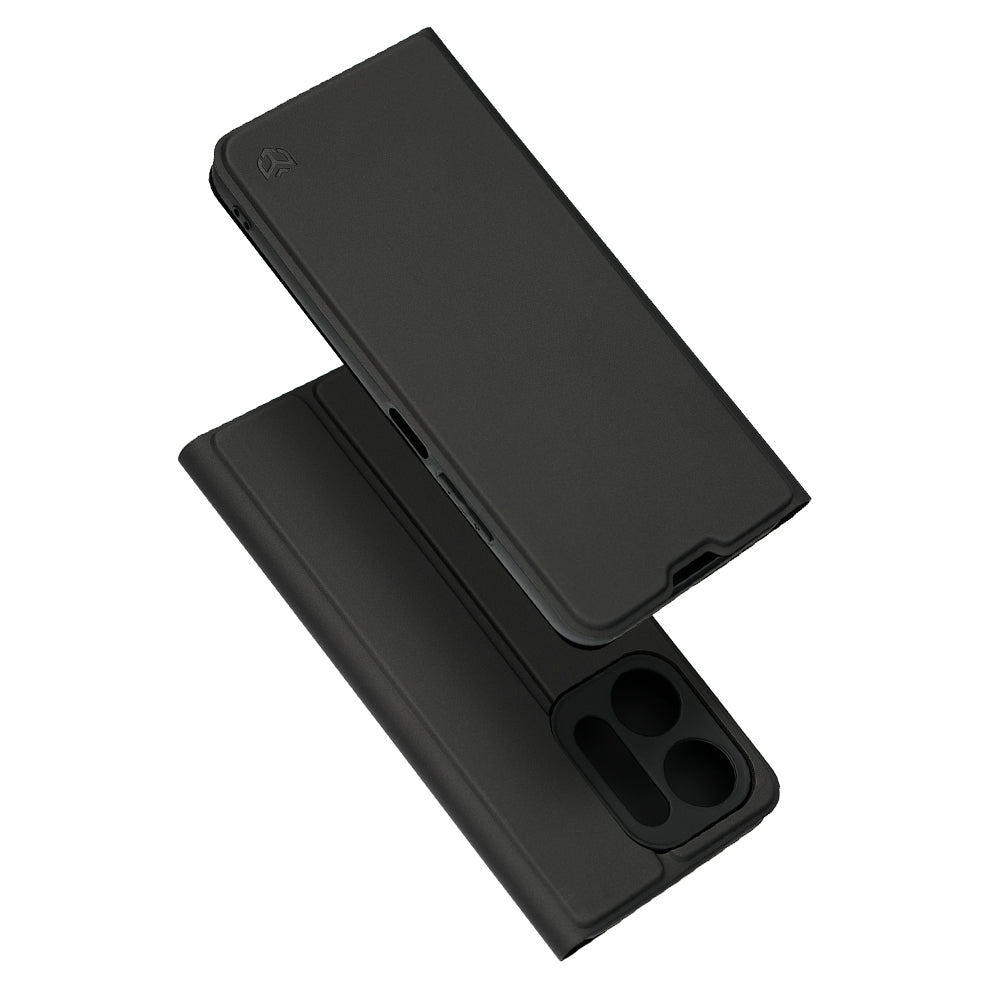 Deksel til Xiaomi Redmi 17C 5G, Techsuit, Magskin Book, Svart