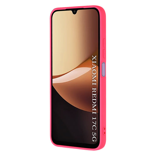 Deksel til Xiaomi Redmi 17C 5G, Techsuit, SoftFlex, mørk rosa