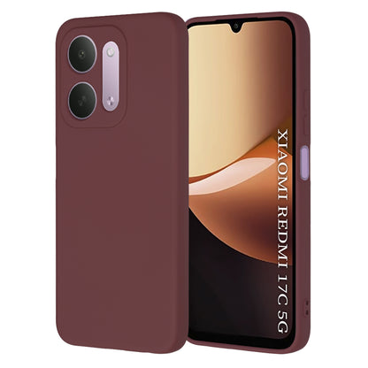 Deksel til Xiaomi Redmi 17C 5G, Techsuit, SoftFlex, burgunderrød