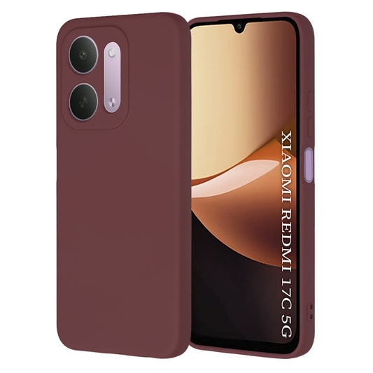 Deksel til Xiaomi Redmi 17C 5G, Techsuit, SoftFlex, burgunderrød