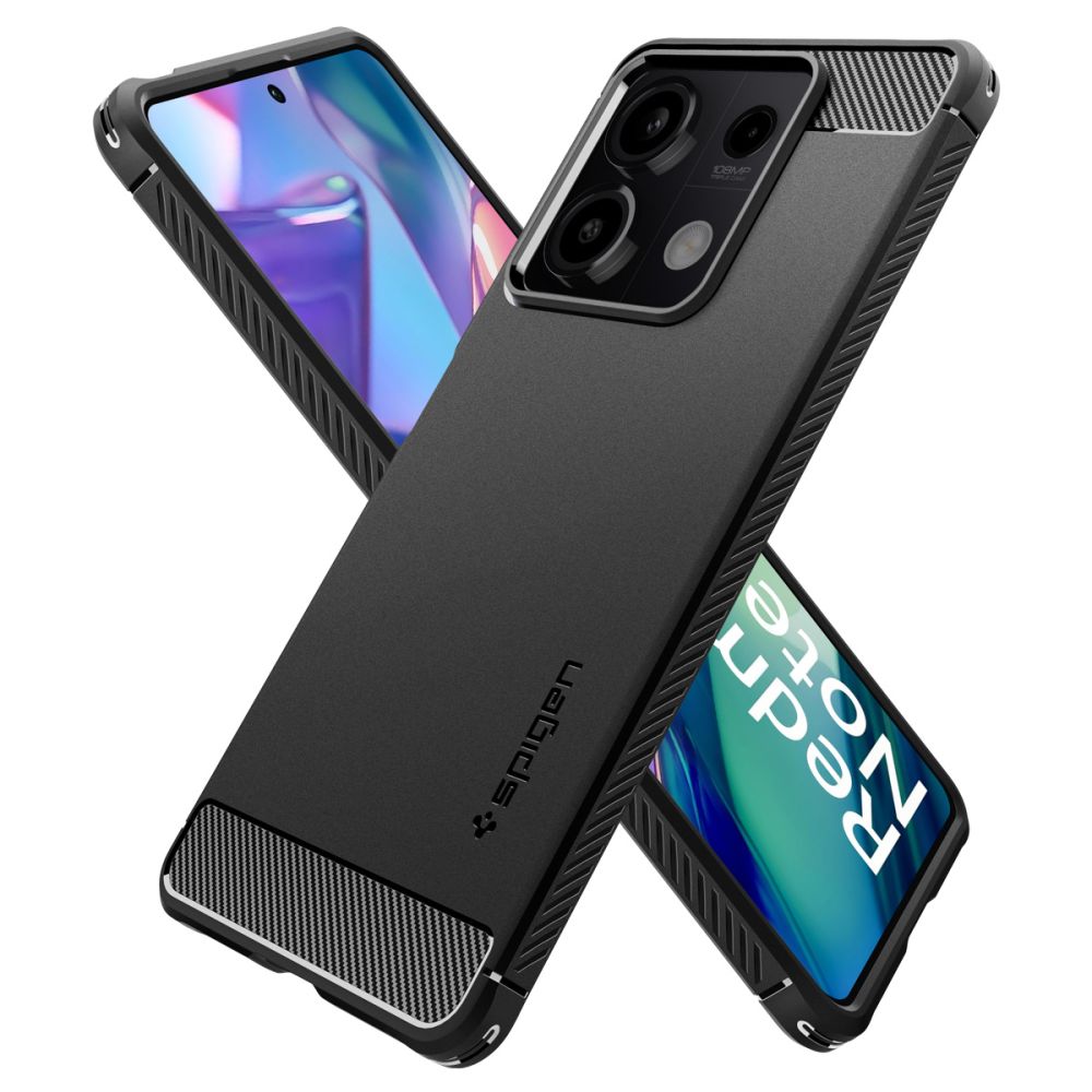 Deksel for Xiaomi Redmi Note 13 5G, Spigen, Rugged Armor, Svart ACS07665