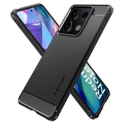 Deksel for Xiaomi Redmi Note 13 5G, Spigen, Rugged Armor, Svart ACS07665