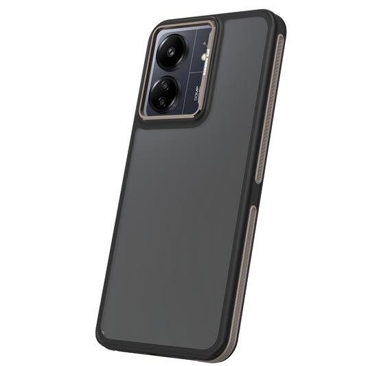 Deksel for Xiaomi Poco M6 / Redmi 13C 5G, OEM, Crystal Black, Grå