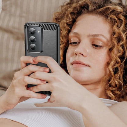Deksel til Xiaomi Redmi 15 5G / 15 4G, Techsuit, Karbon, Svart