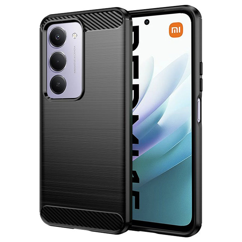 Deksel til Xiaomi Redmi 15 5G / 15 4G, Techsuit, Karbon, Svart