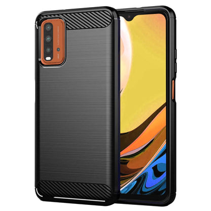 Deksel til Xiaomi Redmi 9 Power / 9T, Techsuit, Karbon, Svart