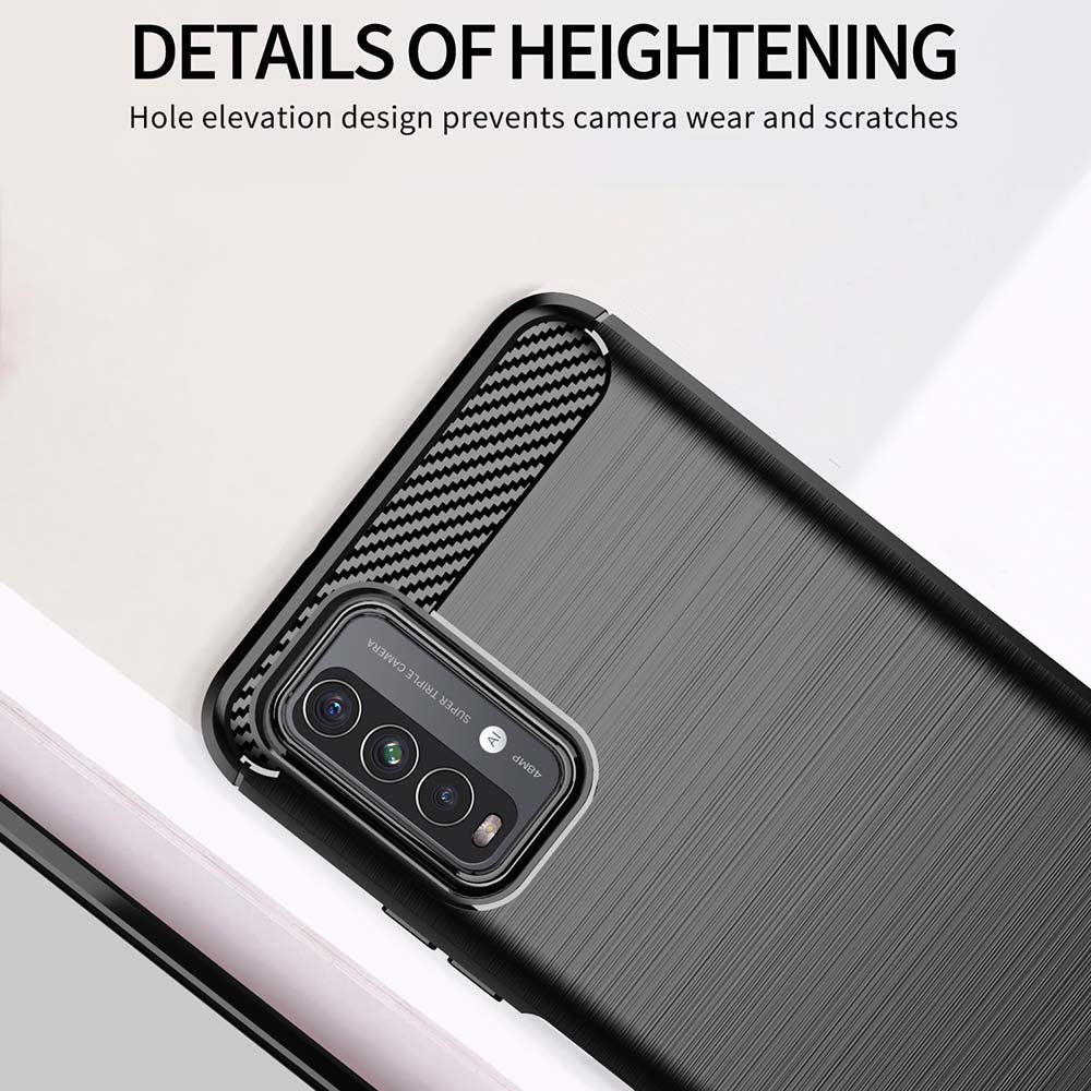 Deksel til Xiaomi Redmi 9 Power / 9T, Techsuit, Karbon, Svart