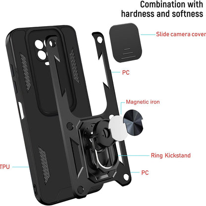 Deksel for Xiaomi Redmi 9C NFC / 9C, Techsuit, CamShield, Svart