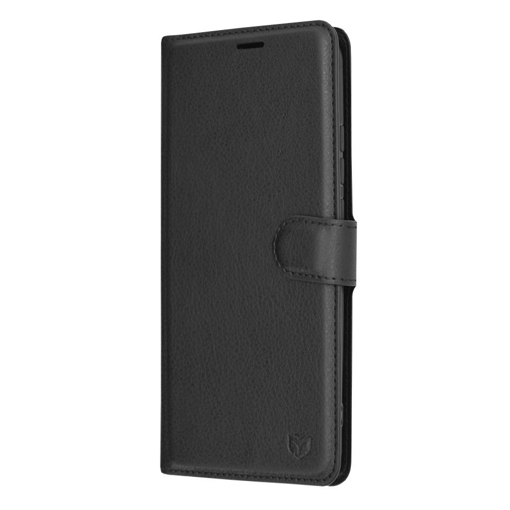 Deksel for Xiaomi Redmi 9C NFC / 9C, Techsuit, Leather Folio, Svart