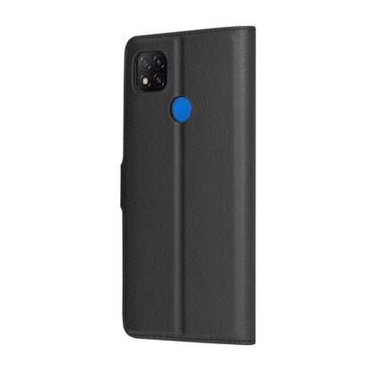 Deksel for Xiaomi Redmi 9C NFC / 9C, Techsuit, Leather Folio, Svart