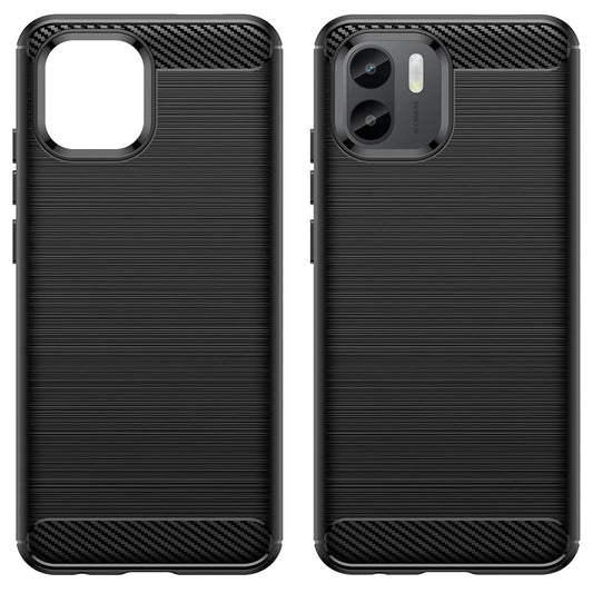 Deksel for Xiaomi Redmi A2 / A1, Techsuit, Karbon, Svart