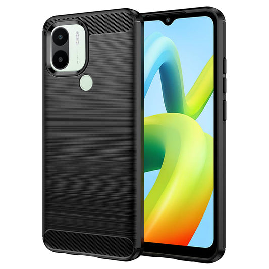 Deksel for Xiaomi Redmi A2+ / A1+, Techsuit, Karbon, Svart