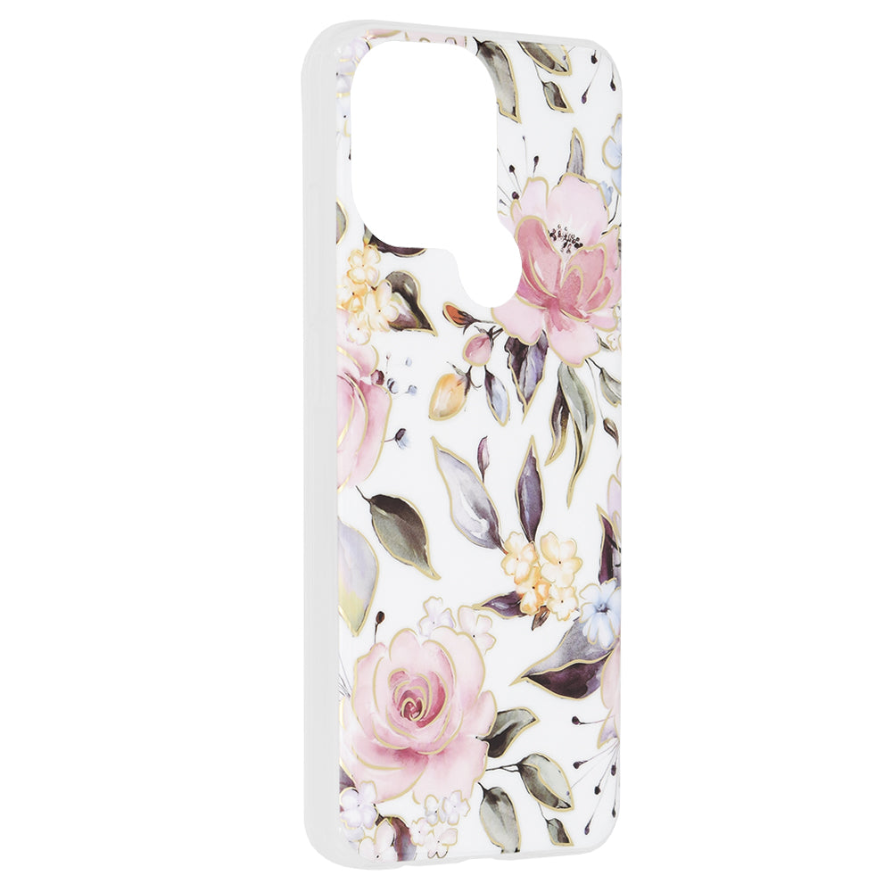 Deksel for Xiaomi Redmi A2+ / A1+, Techsuit, Marble, Hvit