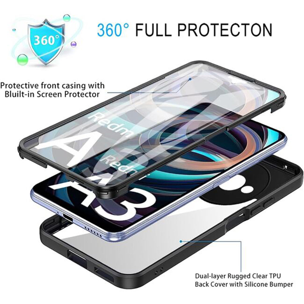 Deksel for Xiaomi Redmi A3x / A3, Techsuit, ColorVerse 360, Svart