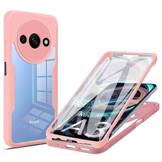 Deksel for Xiaomi Redmi A3x / A3, Techsuit, ColorVerse 360, Rosa