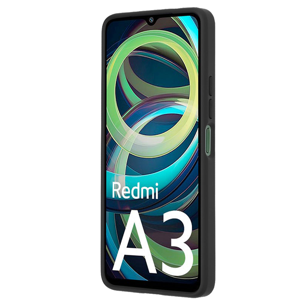 Deksel for Xiaomi Redmi A3x / A3, Techsuit, Glinth, Svart