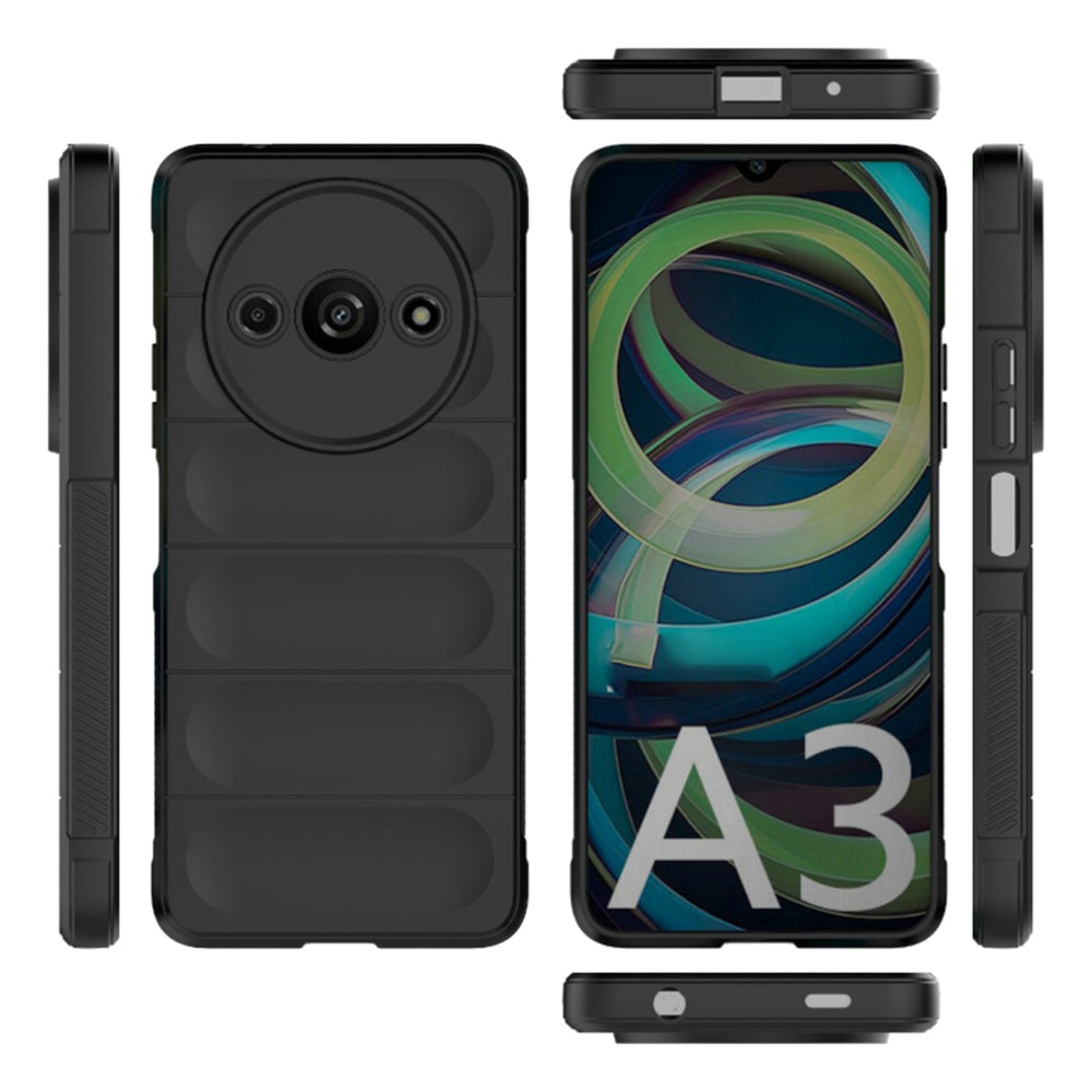 Deksel for Xiaomi Redmi A3x / A3, Techsuit, Magic Shield, Svart