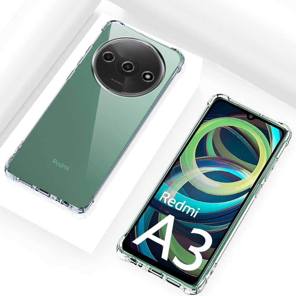Deksel for Xiaomi Redmi A3x / A3, Techsuit, Støtsikker Klar, Transparent