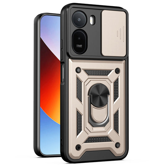 Deksel til Xiaomi Redmi A7 Pro 4G, Techsuit, CamShield, Gullfarget
