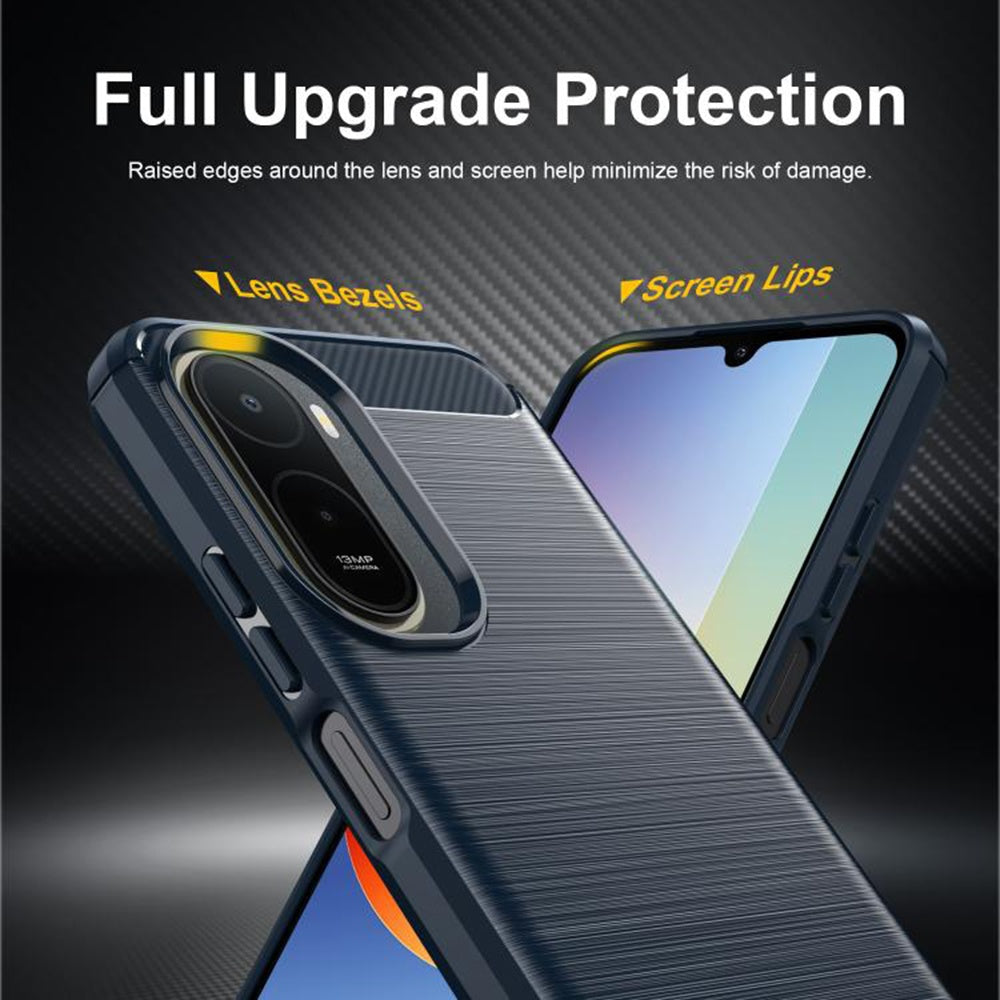Deksel til Xiaomi Redmi A7 Pro 4G, Techsuit, Karbon, Blå