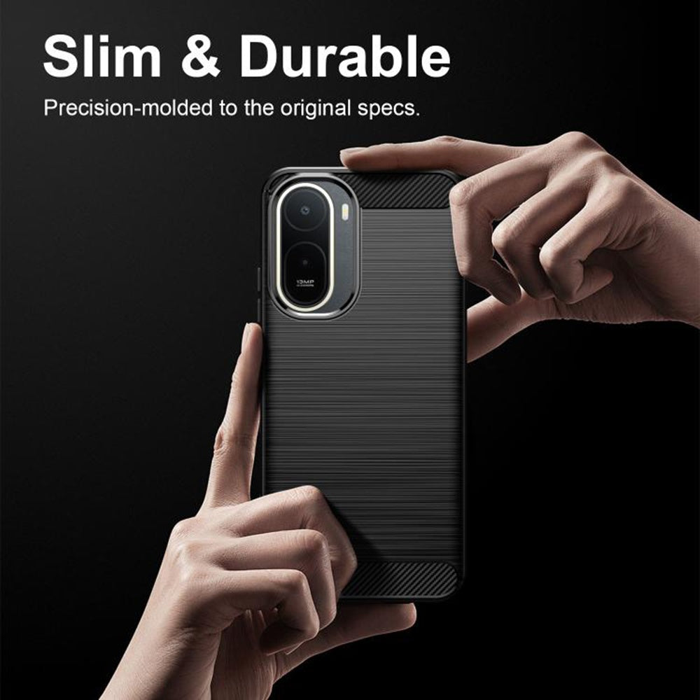 Deksel til Xiaomi Redmi A7 Pro 4G, Techsuit, Karbon, Svart