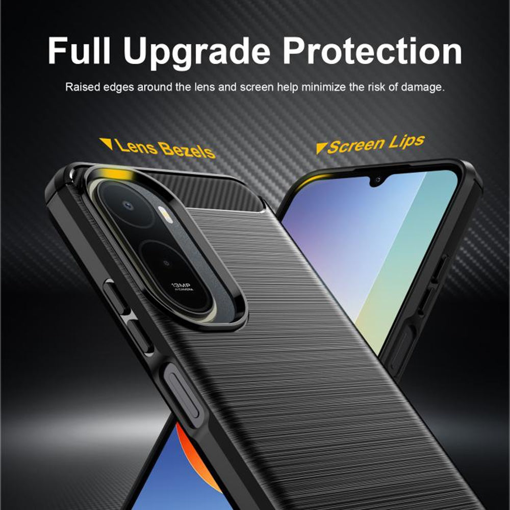 Deksel til Xiaomi Redmi A7 Pro 4G, Techsuit, Karbon, Svart