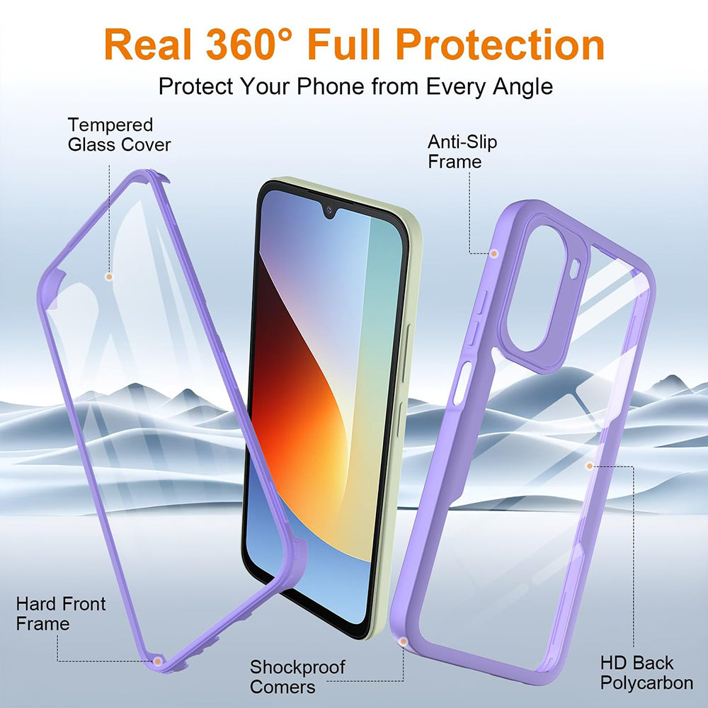 Deksel til Xiaomi Redmi A7 Pro 4G, Techsuit, ColorVerse 360, Lilla