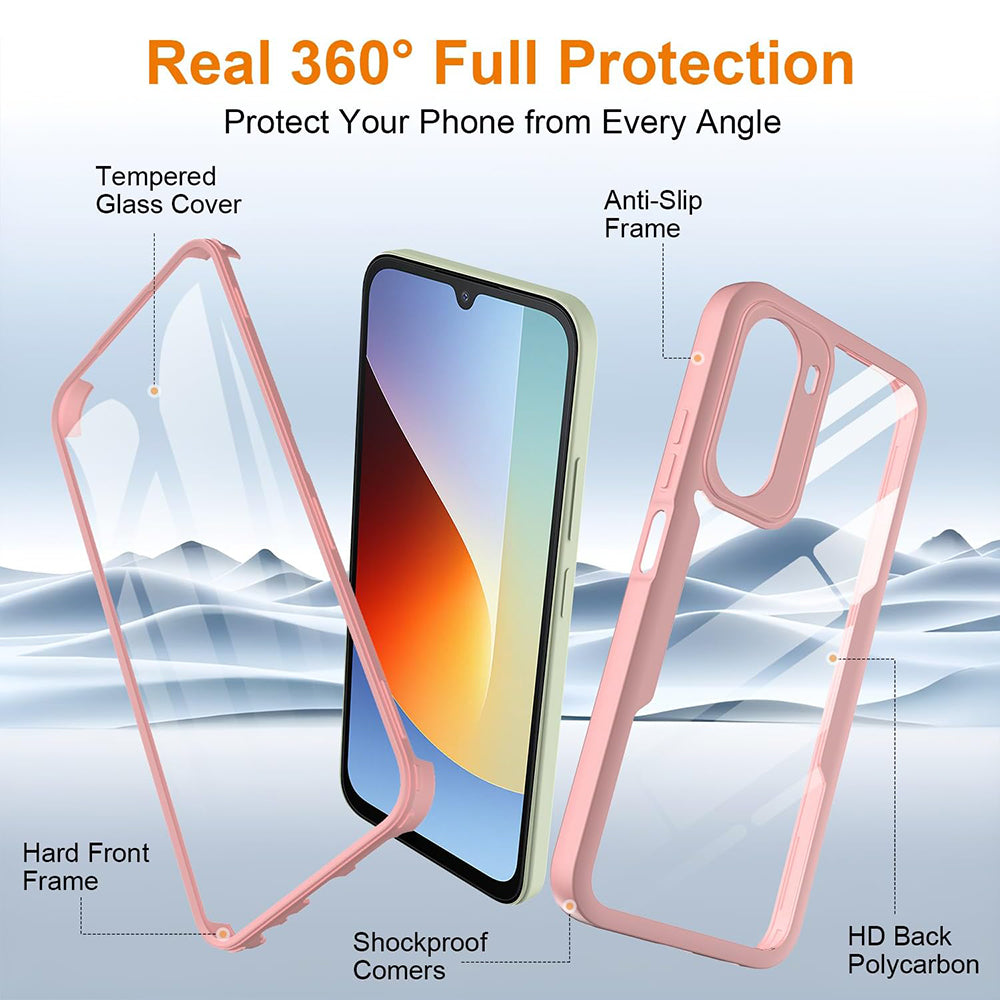 Deksel til Xiaomi Redmi A7 Pro 4G, Techsuit, ColorVerse 360, Rosa