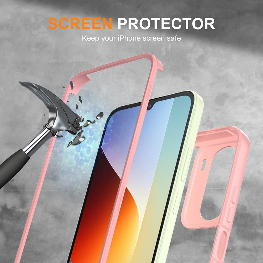 Deksel til Xiaomi Redmi A7 Pro 4G, Techsuit, ColorVerse 360, Rosa