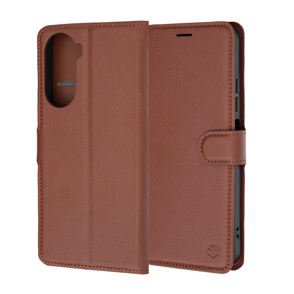 Deksel for Xiaomi Redmi A7 Pro 4G, Techsuit, Leather Folio, Brun