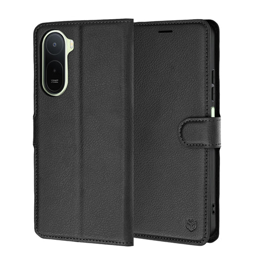 Deksel for Xiaomi Redmi A7 Pro 4G, Techsuit, Leather Folio, svart