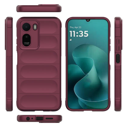 Deksel for Xiaomi Redmi A7 Pro 4G, Techsuit, Magic Shield, Burgunder