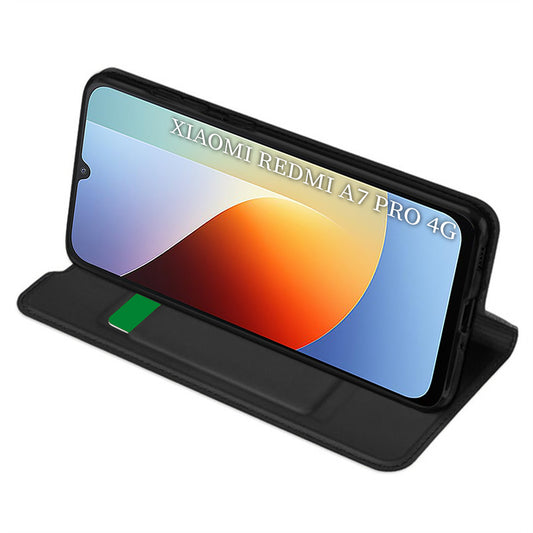 Deksel til Xiaomi Redmi A7 Pro 4G, Techsuit, Magskin Book, Svart