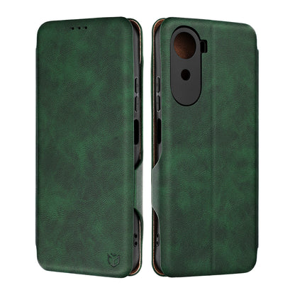 Deksel for Xiaomi Redmi A7 Pro 4G, Techsuit, Safe Wallet Plus, Grønn