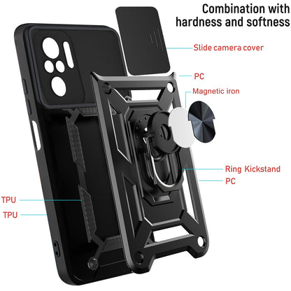 Deksel til Xiaomi Redmi Note 10 Pro Max / Note 10 Pro, Techsuit, CamShield, Svart
