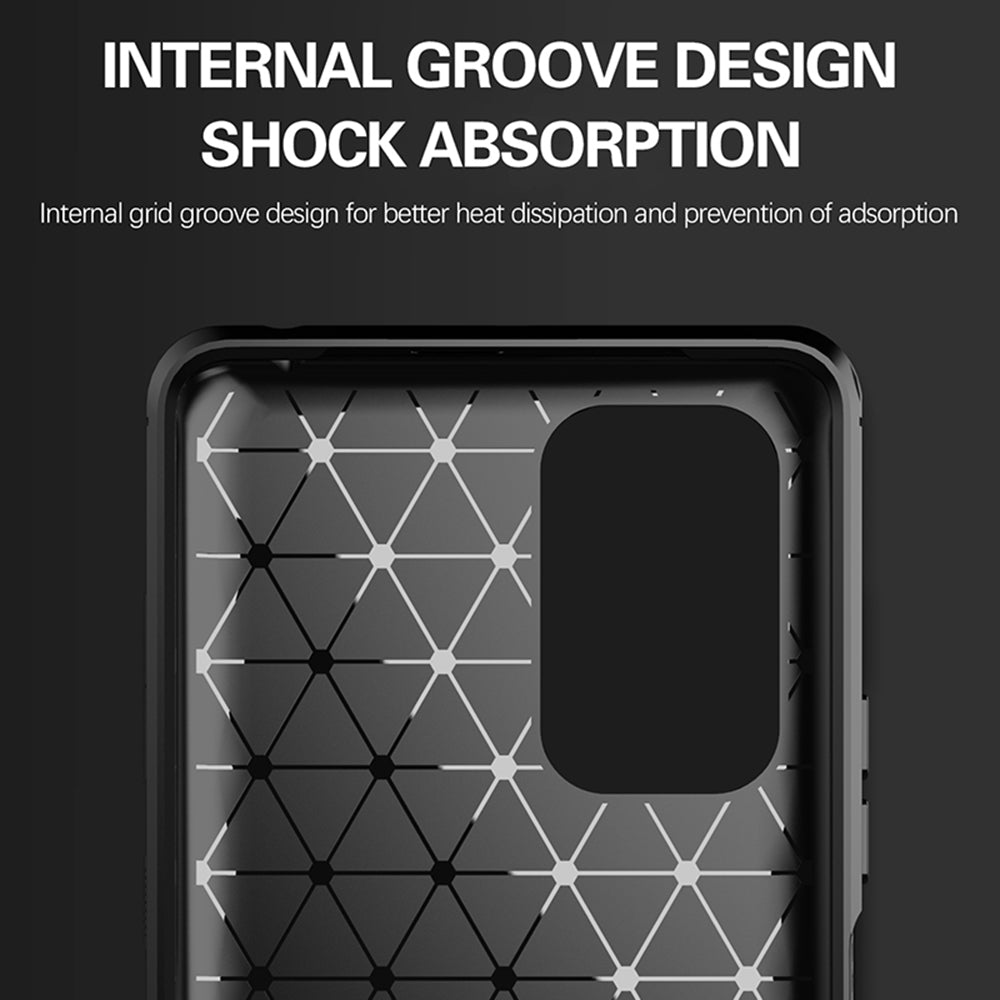 Deksel for Xiaomi Redmi Note 10 Pro Max / Note 10 Pro, Techsuit, Karbon, Svart