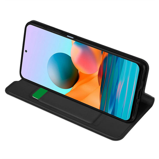 Deksel for Xiaomi Redmi Note 10 Pro Max / Note 10 Pro, Techsuit, Magskin Book, Svart
