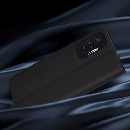 Deksel for Xiaomi Redmi Note 10 Pro Max / Note 10 Pro, Techsuit, Magskin Book, Svart