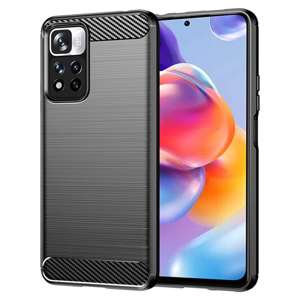 Deksel til Xiaomi Redmi Note 11 Pro+ 5G, Techsuit, Karbon, Svart