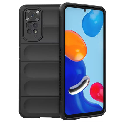 Deksel for Xiaomi Redmi Note 11S / Note 11, Techsuit, Magic Shield, Svart