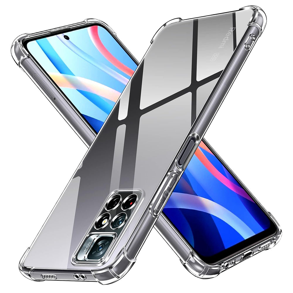 Deksel for Xiaomi Redmi Note 11S / Note 11, Techsuit, Støtsikker Klar, Transparent
