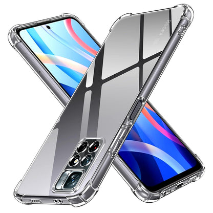 Deksel for Xiaomi Redmi Note 11S / Note 11, Techsuit, Støtsikker Klar, Transparent