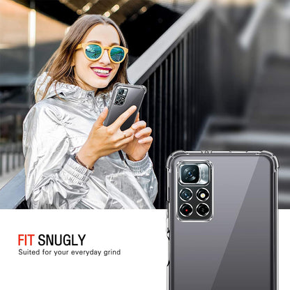 Deksel for Xiaomi Redmi Note 11S / Note 11, Techsuit, Støtsikker Klar, Transparent