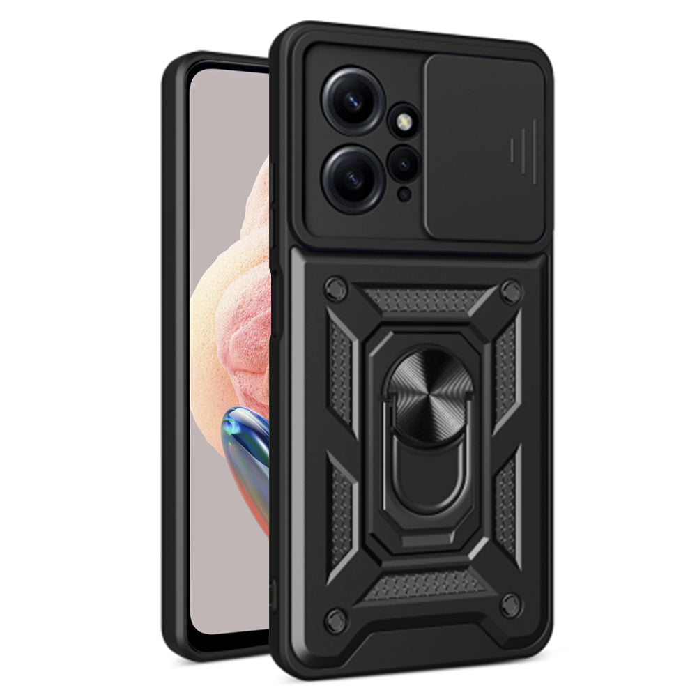 Deksel for Xiaomi Redmi Note 12 4G, Techsuit, CamShield, Svart