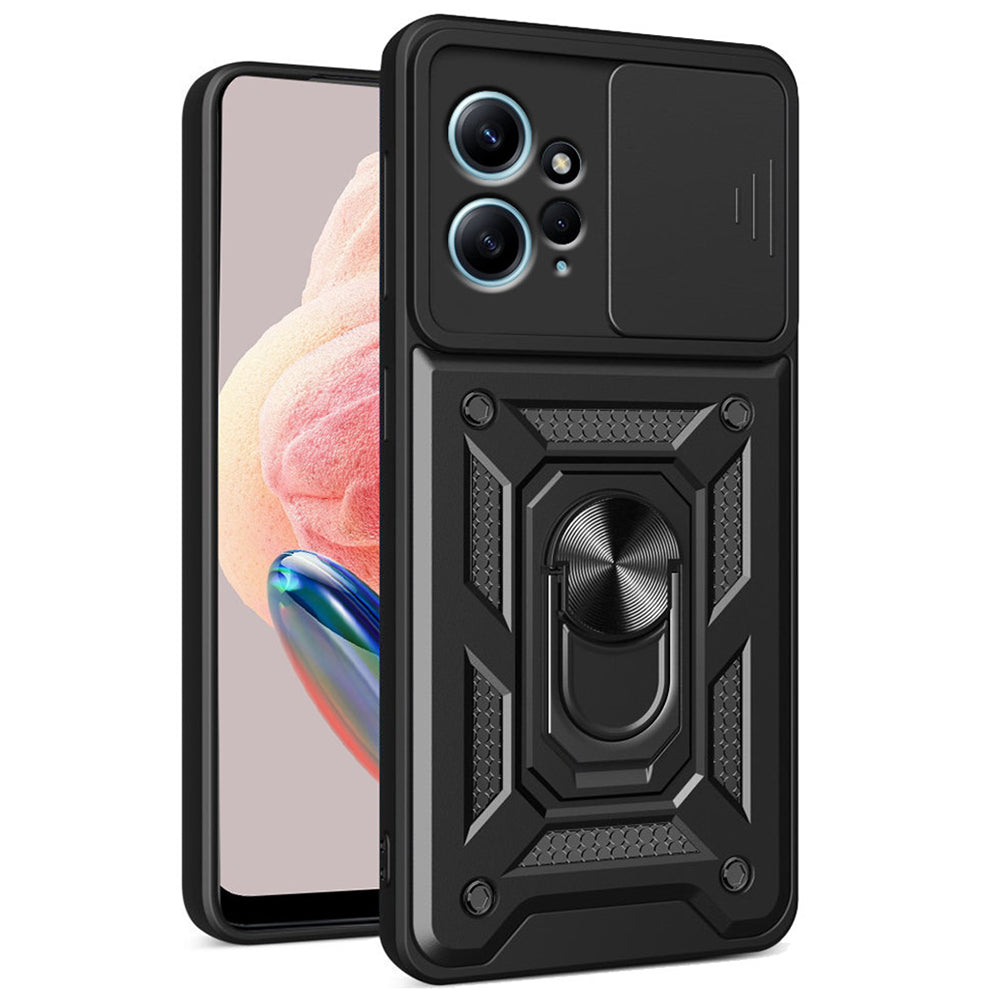 Deksel for Xiaomi Redmi Note 12 4G, Techsuit, CamShield, Svart