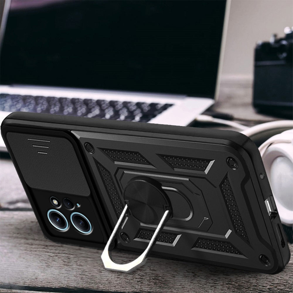 Deksel for Xiaomi Redmi Note 12 4G, Techsuit, CamShield, Svart