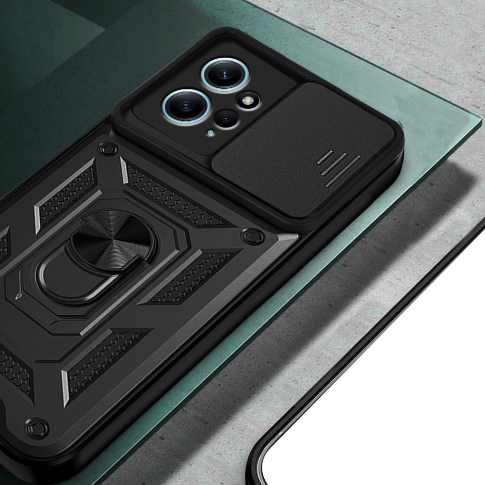 Deksel for Xiaomi Redmi Note 12 4G, Techsuit, CamShield, Svart