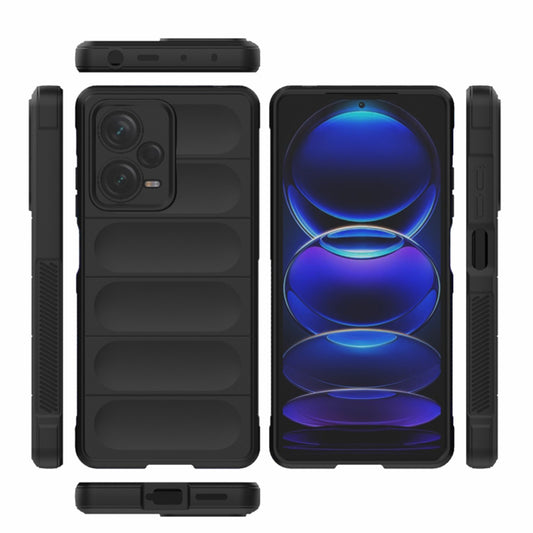 Deksel for Xiaomi Redmi Note 12 Pro 5G, Techsuit, Magic Shield, Svart